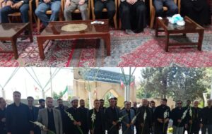 تأکید رئیس دادگستری و دادستان بروجرد بر خدمت صادقانه در دیدار با امام جمعه و تجدید بیعت با شهدا