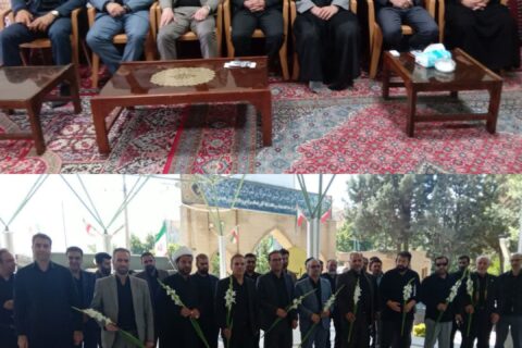 تأکید رئیس دادگستری و دادستان بروجرد بر خدمت صادقانه در دیدار با امام جمعه و تجدید بیعت با شهدا