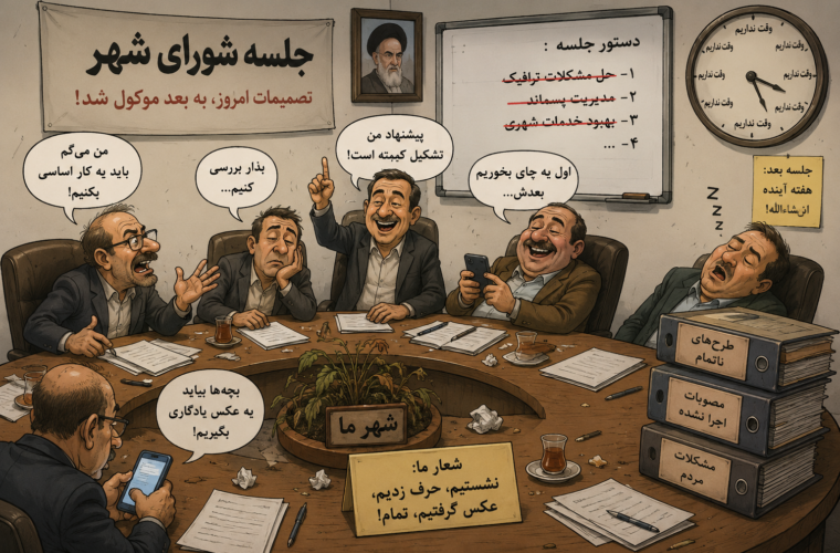 شورای شهر جایی که چرخ‌های توسعه فقط روی میزِ جلسات می‌چرخند❗️